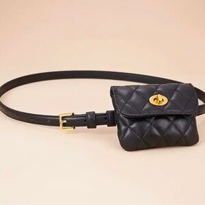 ✅NEW Embossed PU Leather Belt Bag/Fanny Pack/Waist Purse with Adjustable Strap
